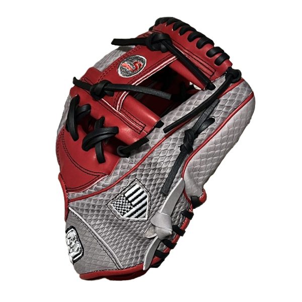 11.75" I-Webb Black Red Grey Snakeskin - Image 2