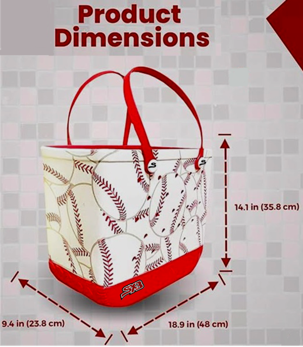 Baseball Beach Bag - Image 3